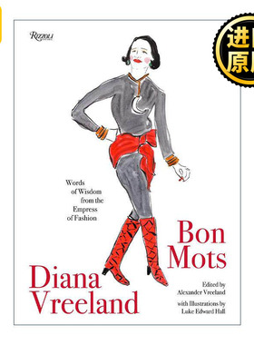 英文原版 Diana Vreeland Bon Mots 黛安娜·弗里兰 时尚皇后的智慧之言 Vogue 时尚芭莎 服装设计 英文版 进口英语原版书籍