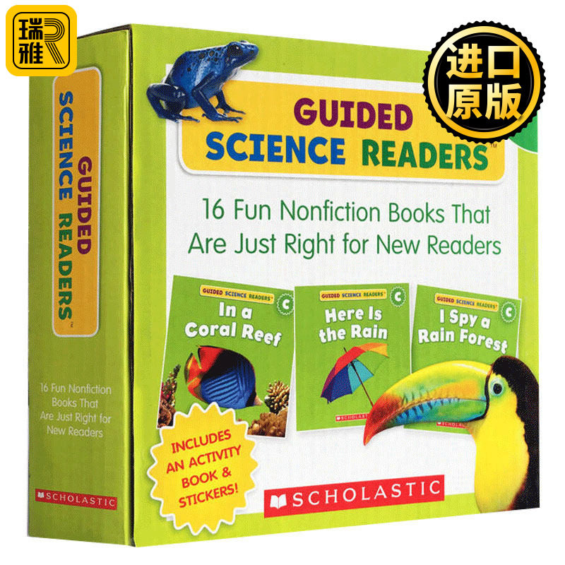 学乐指导性科学读本C级16册套装 英文原版书儿童英语启蒙读本 Guided Science Readers Level C 全英文版进口原版英语书籍