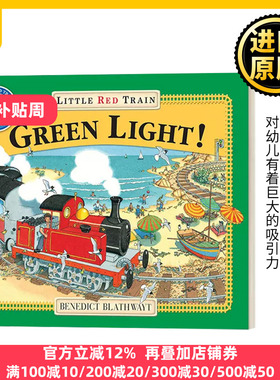 英文原版 The Little Red Train Green Light 红色小火车 绿灯 英文版 Benedict Blathwayt 进口英语原版书籍