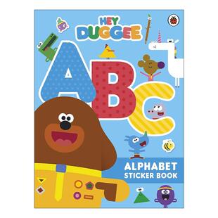英文原版 Hey Duggee ABC Alphabet Sticker Book 嗨道奇 一起学字母 贴纸活动书 英文版 进口英语原版书籍