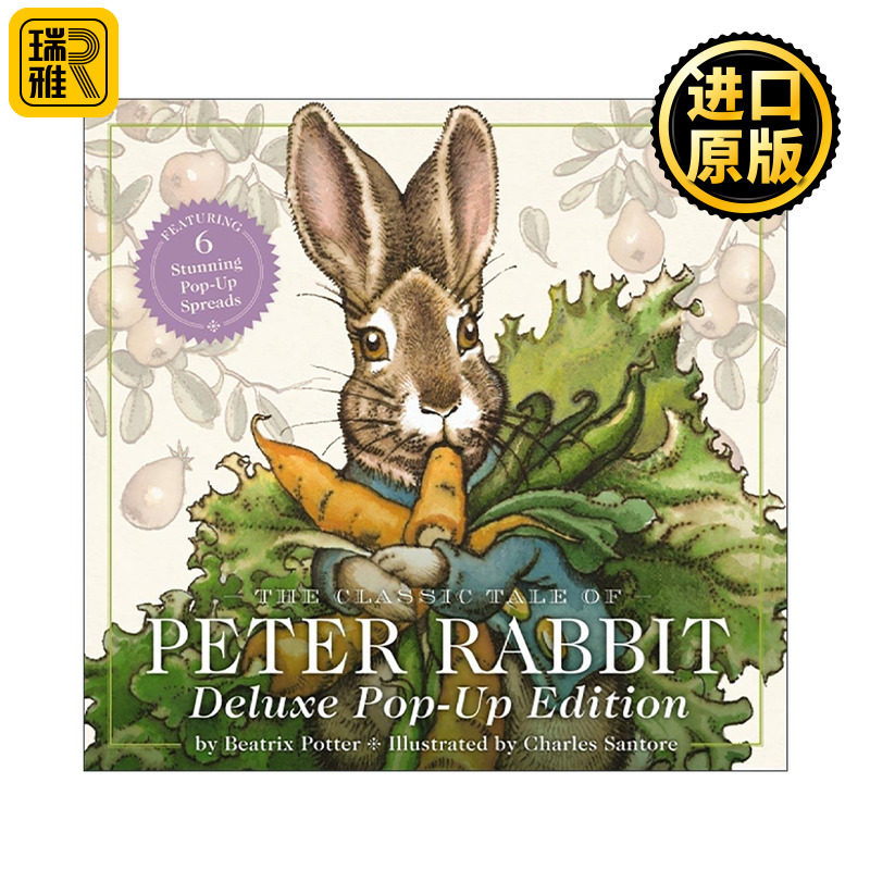 英文原版 The Classic Tale of Peter Rabbit 彼得兔的故事 精装豪华立体书 英文版 进口英语原版书籍