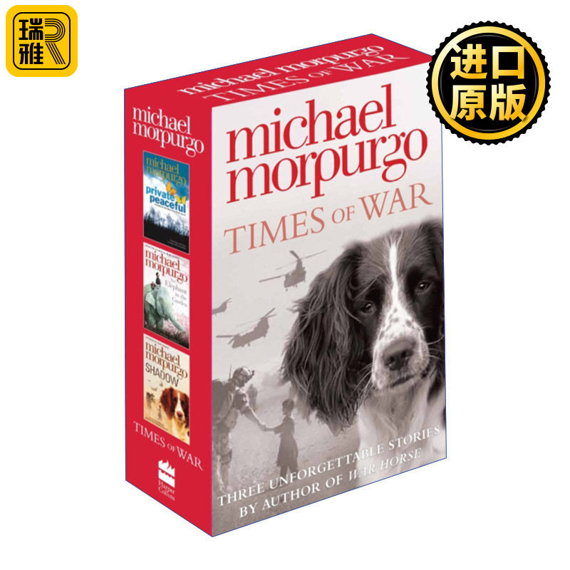 Times of War Collection 麦克·莫波格经典战时儿童小说三册套装 柑橘与柠檬啊 花园里的大象 嗅探犬影子传奇