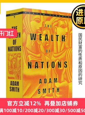国富论 英文原版 The Wealth of Nations 亚当斯密Adam Smith西方经济学理论 经济学说宏观经济学 道德情操论作者正版进口英语书籍