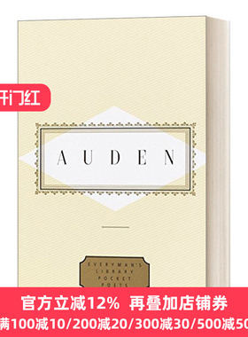 Auden Poems Edited by Edward Mendelson WHAuden