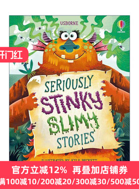 英文原版 Usborne Illustrated Seriously Stinky Slimy Stories 捧腹大笑的臭味书 八个传统故事 尤斯伯恩全彩插图精装故事书