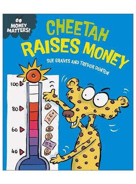 英文原版 Money Matters Cheetah Raises Money 钱的问题 猎豹筹集资金 儿童财商教育科普绘本 英文版 进口英语原版书籍
