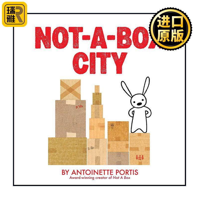 英文原版 Not a Box City 这不是个箱子续集 精装图画书 Antoinette Portis 英文版 进口英语原版书籍
