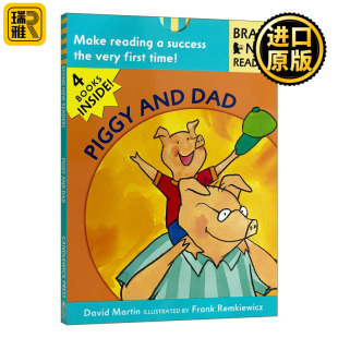 Brand New Readers Piggy 儿童绘本 Dad 小猪与爸爸 Readers分级阅读 and