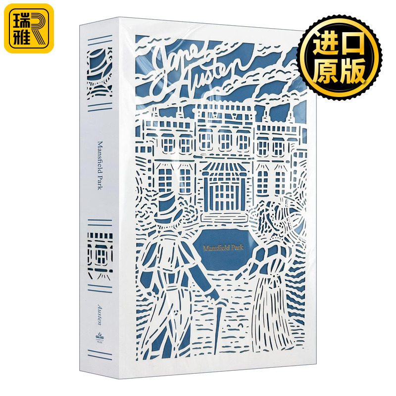 英文原版 Mansfield Park 曼斯菲尔德庄园 精装收藏 烫金镂空封面 彩色刷边 英文版 进口英语原版书籍