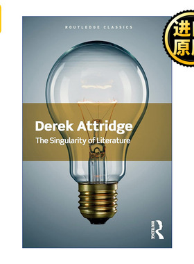 英文原版 The Singularity of Literature Routledge Classics