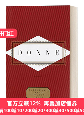 英文原版 Donne: Poems (Everyman's Library Pocket Poets Series)