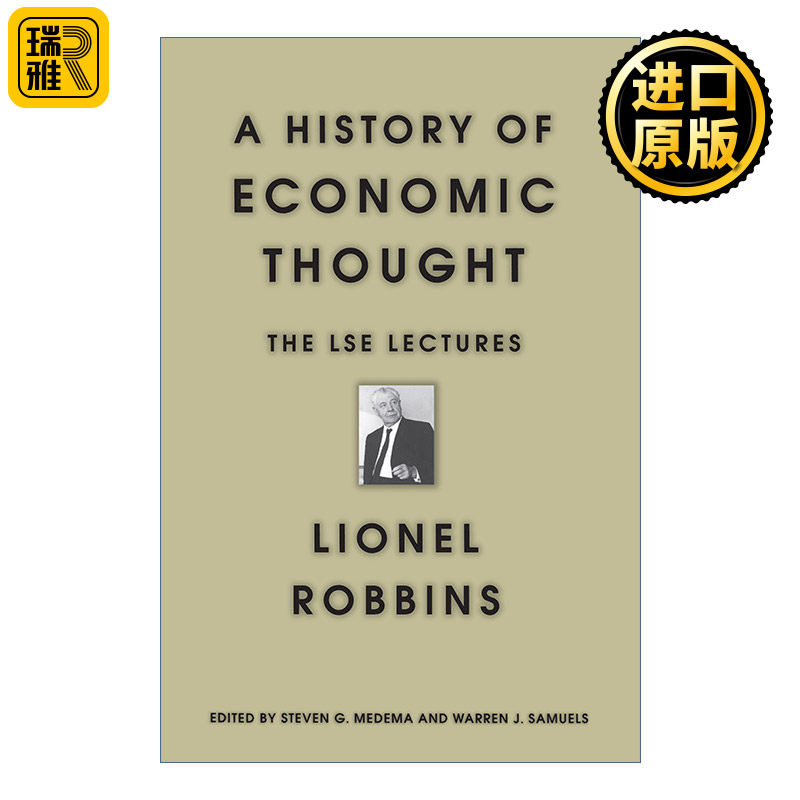 A History of Economic Thought 经济思想史 伦敦经济学院讲座 Lionel Robbins 书籍/杂志/报纸 经济管理类原版书 原图主图