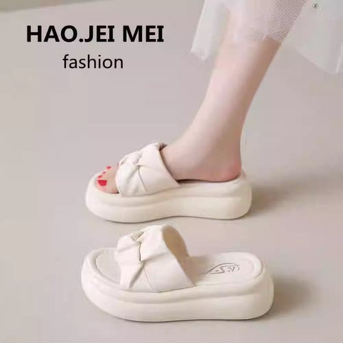 厚底休闲凉拖鞋女增高