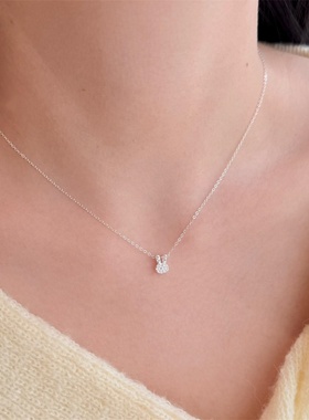 兔子满钻项链简约气质ins风韩版