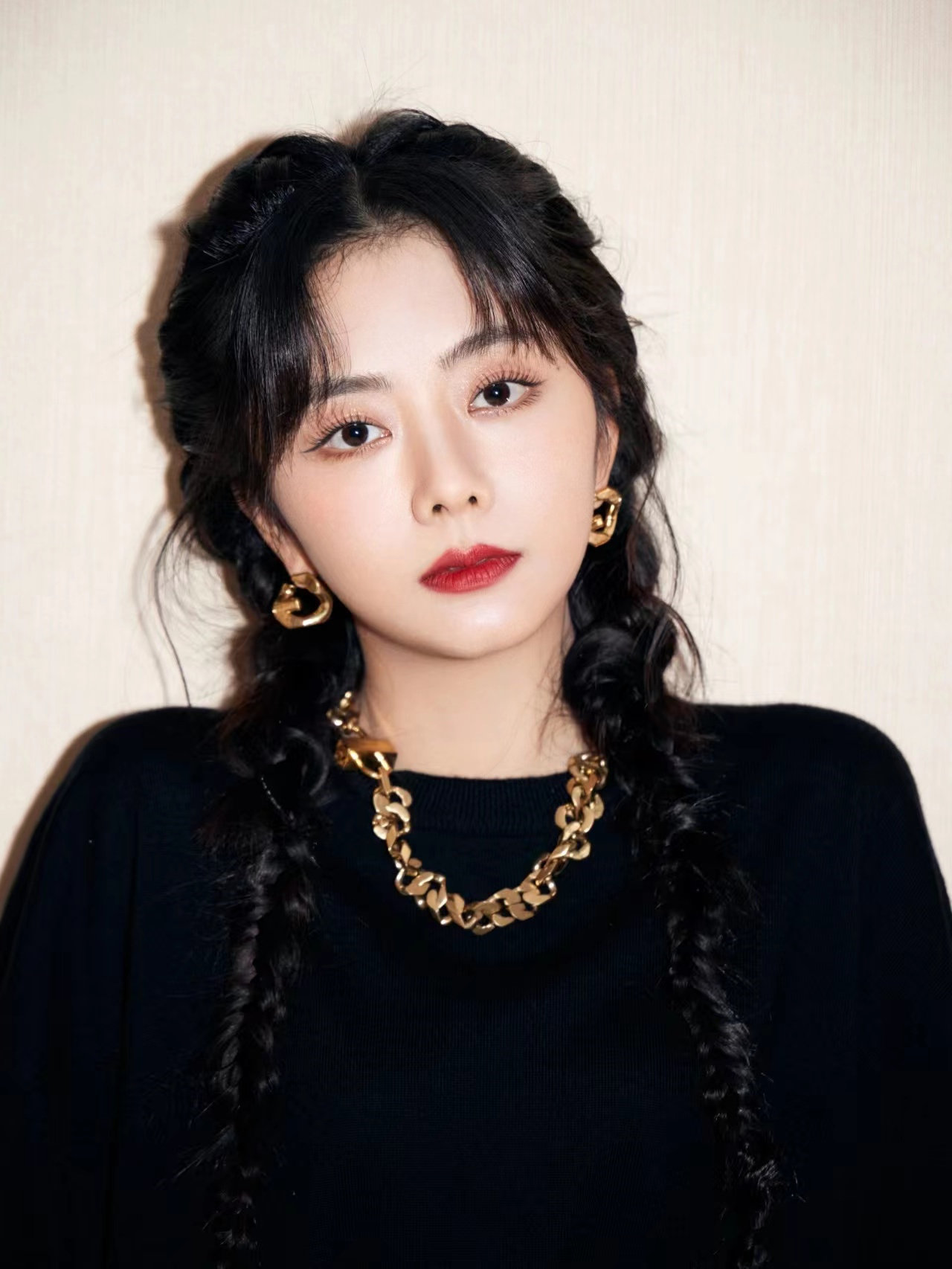 zoozmini谭松韵同款项链钛钢粗链条锁骨链男女ins潮古巴链毛衣链