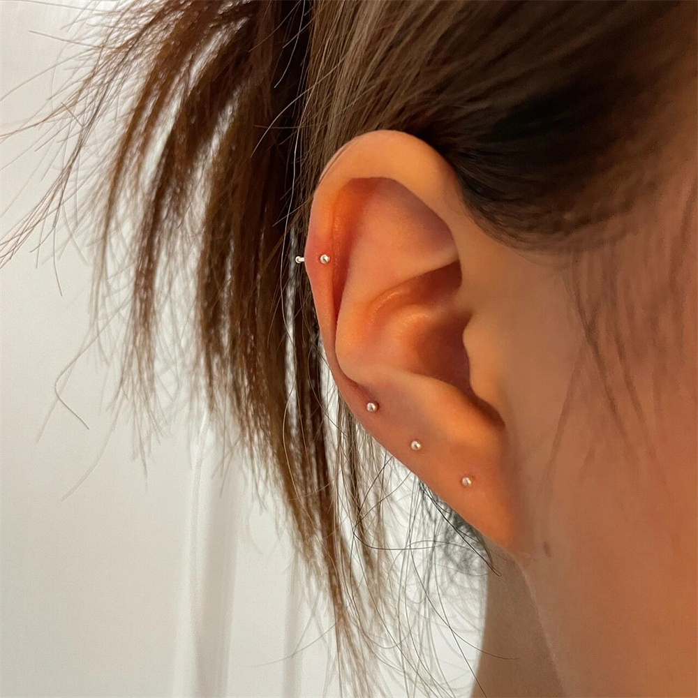 迷你豆豆耳钉睡觉免摘