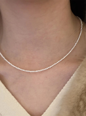 法式慵懒珍珠项链女小众气质百搭