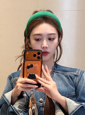 zoozmini韩国东大门ins气质斜纹发箍宽版秋冬海绵高颅顶显白头箍