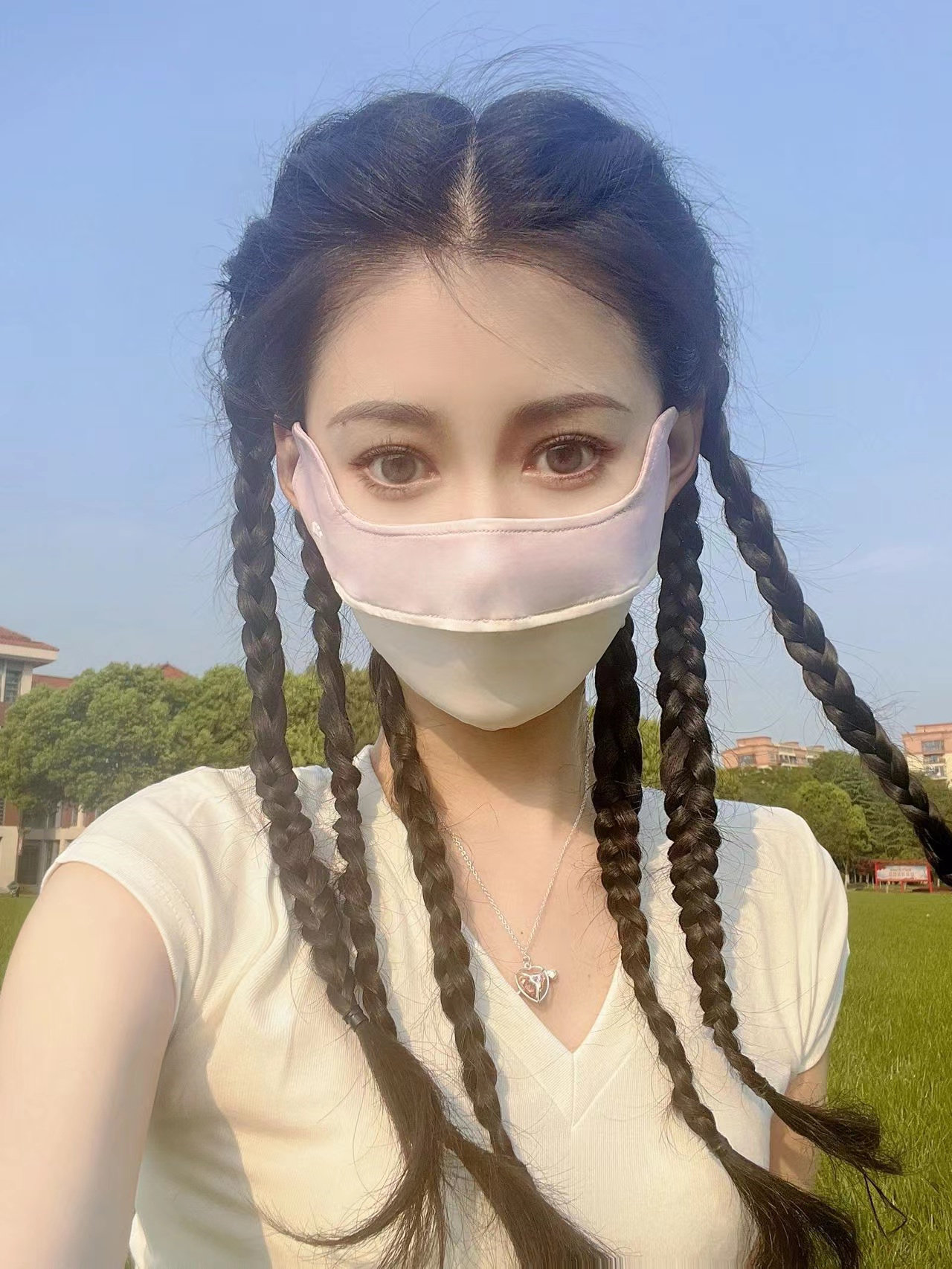 zoozmini假发辫子甜酷女孩自然麻花辫鱼骨马尾绑带辣妹脏辫拳击辫