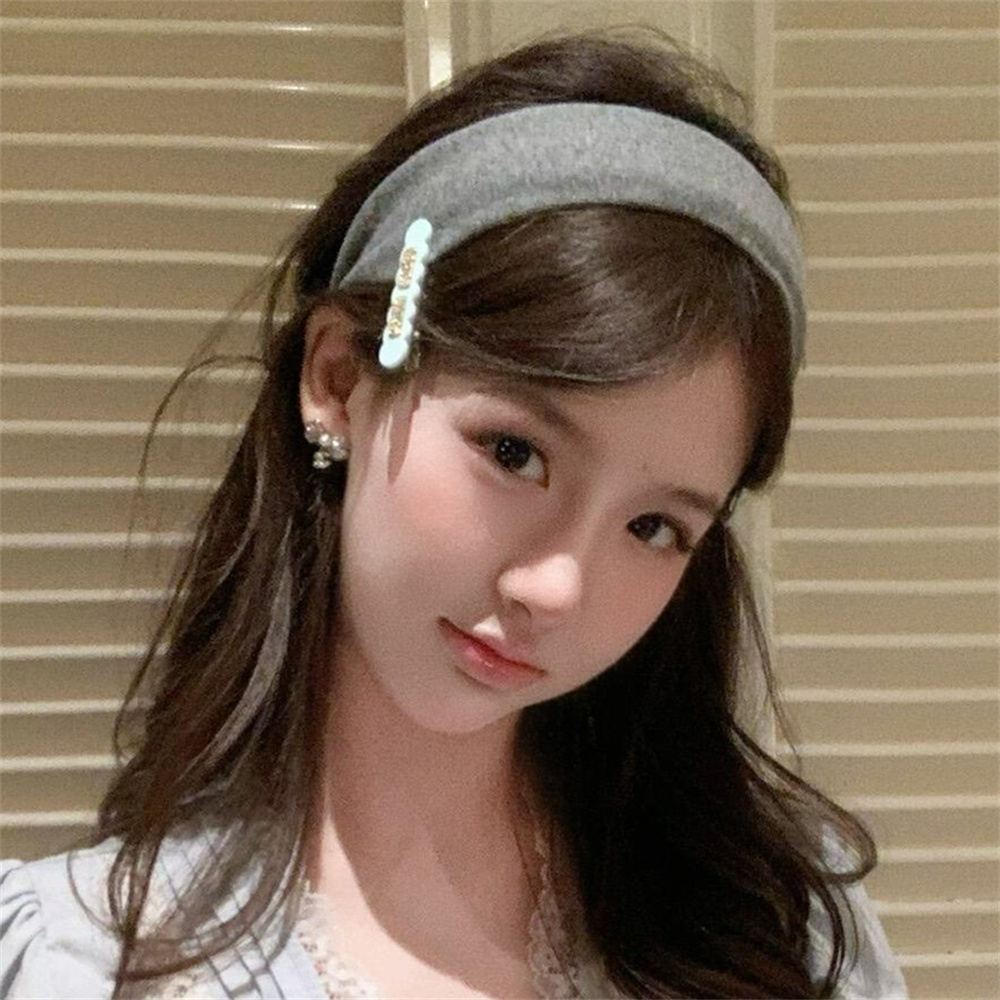 简约气质针织宽边发箍女束发头箍