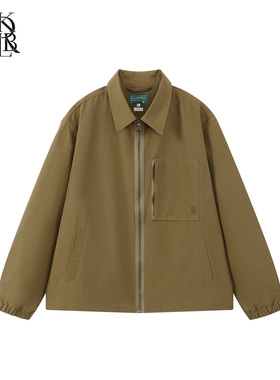 蓝布屋日本丰岛GRANTEX三防拉链通勤翻领轻薄夹克外套KRBLJKT560