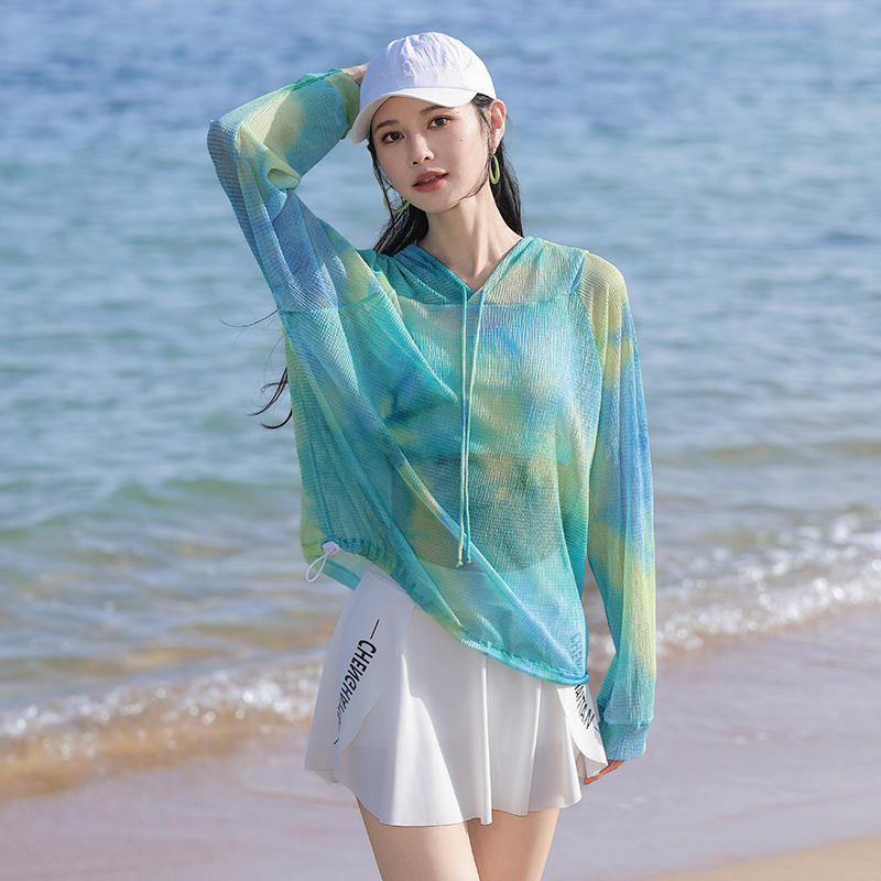 泳衣女款分体三件套运动长袖罩衫大码微胖遮肉高级感2025新款泳装