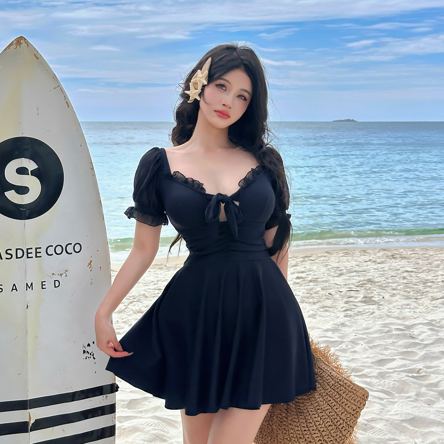 泳衣女款连体裙式性感大码胖mm微胖女孩遮肉高级感2026新款泡温泉