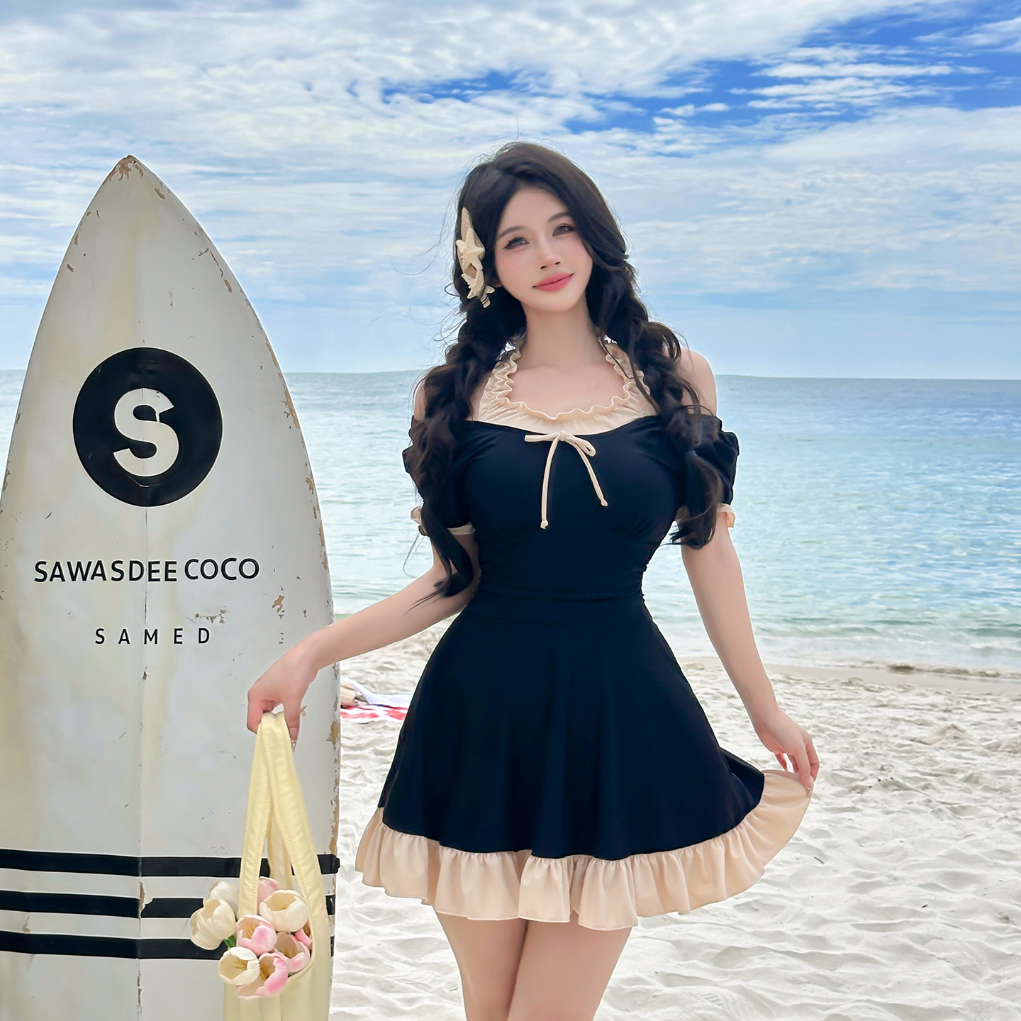 泳衣女款连体裙式性感大码胖mm微胖女孩遮肉高级感2026新款泡温泉