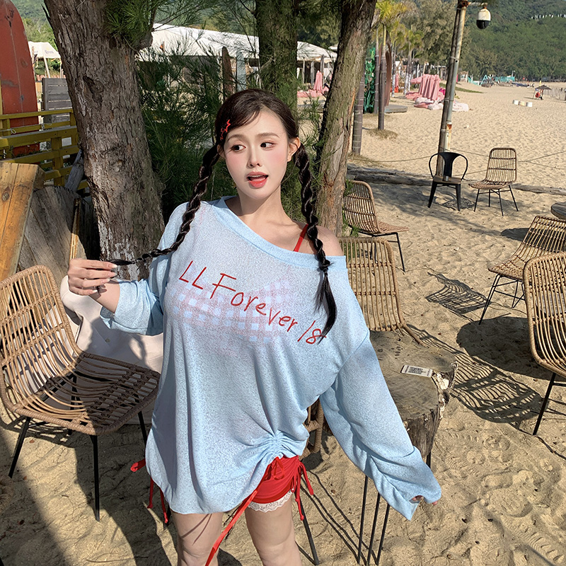 泳衣女分体平角三件套性感大码微胖遮肉高级感2025新款泡温泉泳装