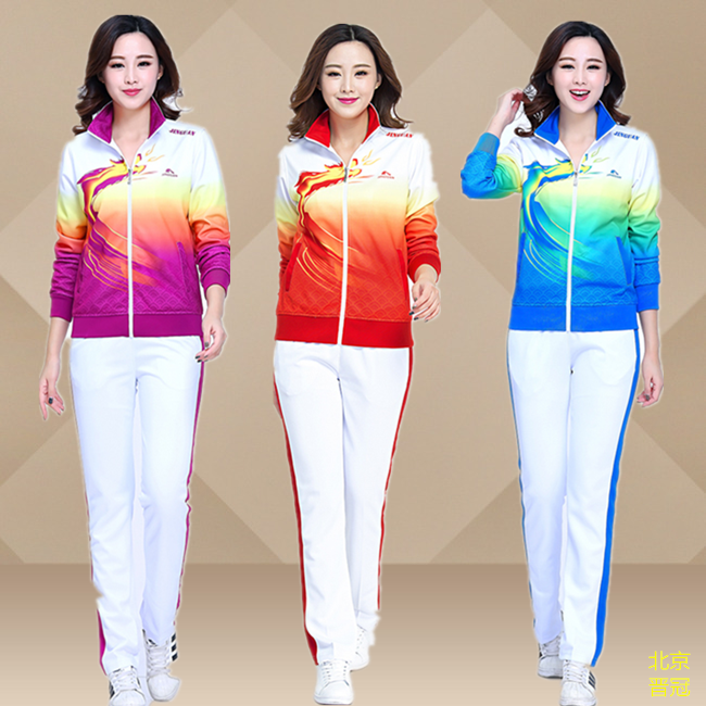 梦之队龙之舞服装新款长袖健步队服晋冠佳木斯广场舞运动服三件套