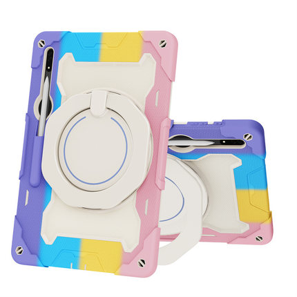 适用Samsung Tab S8 Ultra Case cover ring holder shockproof