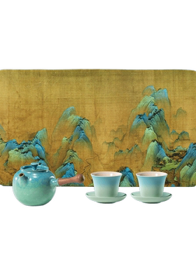 朱炳仁铜上春山茶礼套装