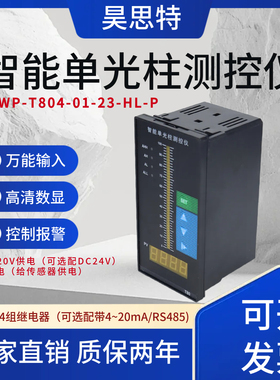 HWP-T804-01-23-HL-P智能单光柱测控仪4~20mA 压力温度显示仪表02
