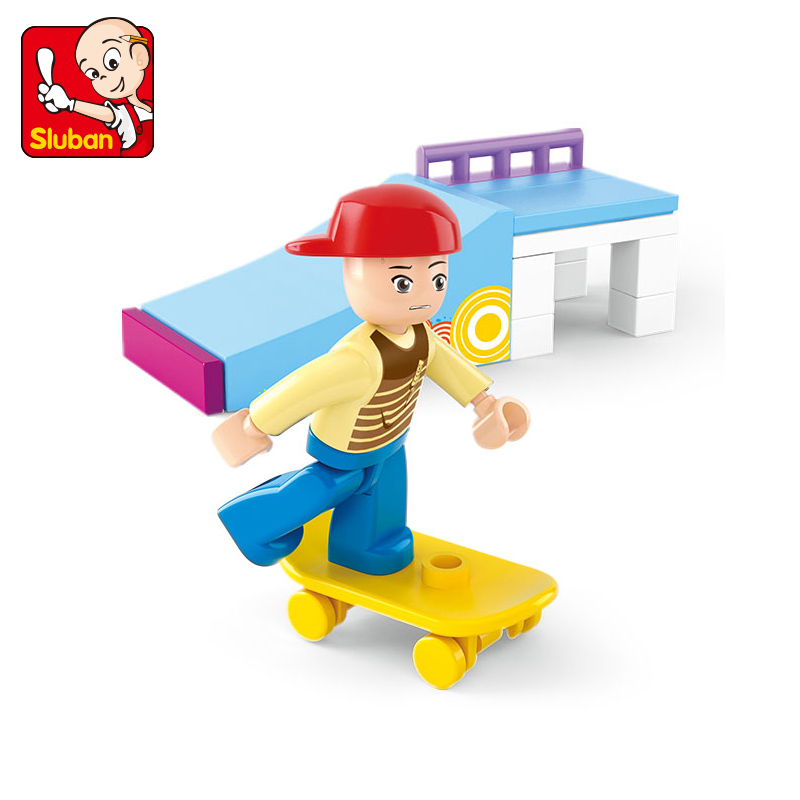 积木粉色拼插玩具