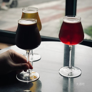 ins网红餐厅高颜值玻璃杯子苏打气泡水杯鸡尾酒杯特酷精酿啤酒杯