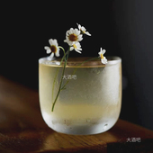 圆形玻璃威士忌杯日式 古典鸡尾酒杯水杯冰拿铁美式 咖啡杯冰球杯子