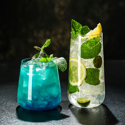 水果茶杯水杯冷饮料杯莫吉托杯