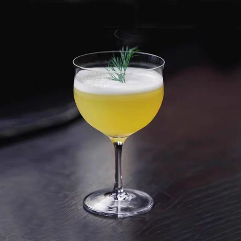 古典ins日式木村高脚鸡尾酒杯闻香杯酒吧特调气泡水杯饮品饮料杯