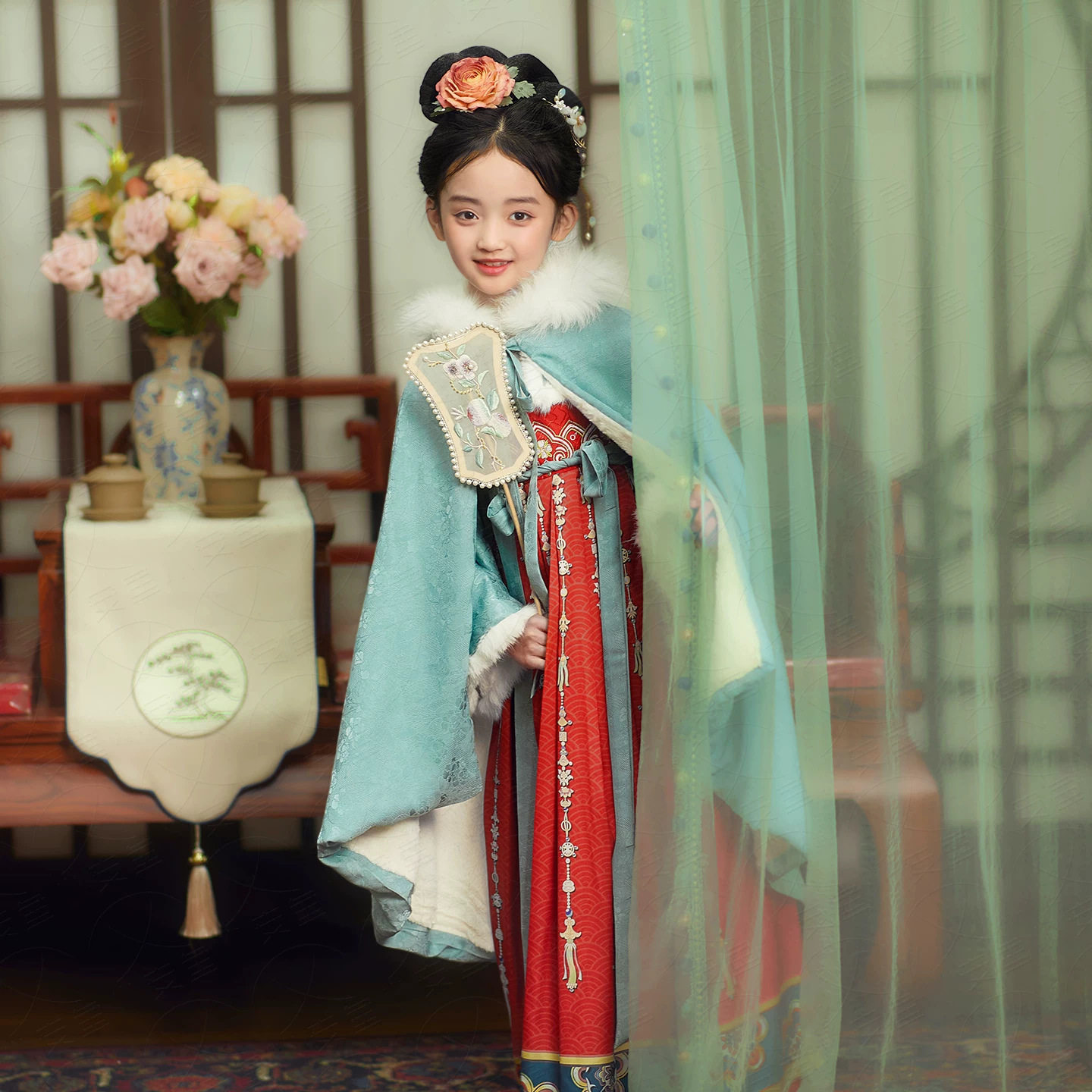 正品宋制女童汉服2026新款中国风超仙儿童唐装古风摄影女宝宝古装
