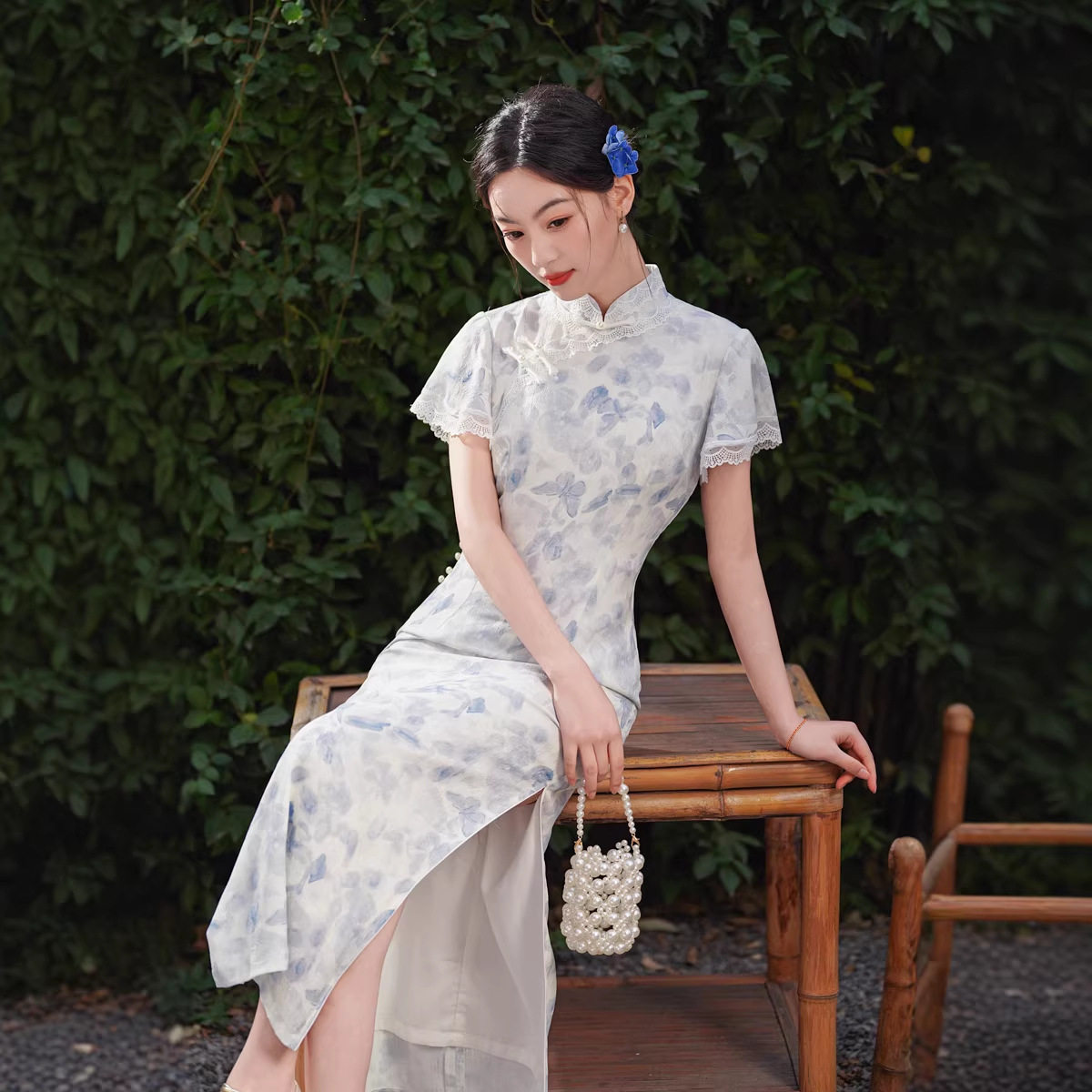 2026春夏新款改良旗袍修身长款天丝麻年轻款新款气质日常国风