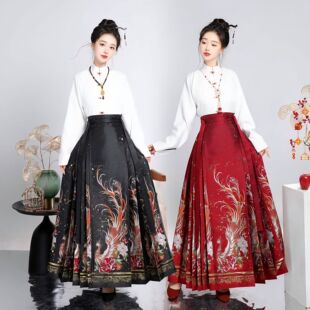 原创织金仿妆花马面裙【小凤凰】新中式汉服女敬酒服日常搭配上衣