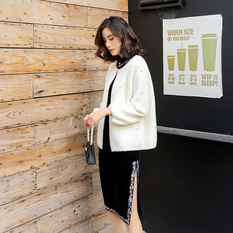 丝绒旗袍 改良中长款修身秋冬日常中国风旗袍婚礼妈妈礼服旗袍裙