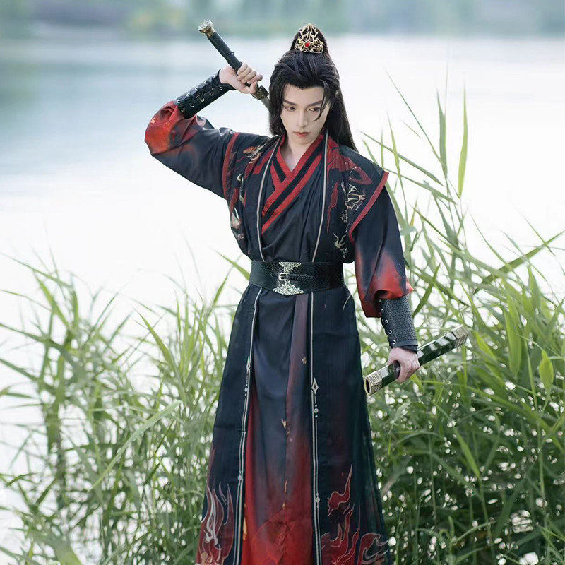 原创唐制汉服男款圆领袍复原风日常可穿书生侠客古风春秋道袍古装