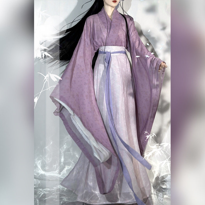 原创2026新款汉服女魏晋风广袖南北朝大袖儒八破裙中国风夏季古装