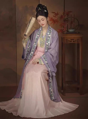 原创汉服女2026新款宋制三件套齐腰褶裙飞机袖国风复原古装春秋季