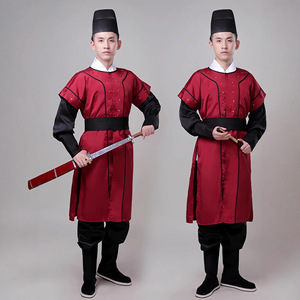 古装成人御前侍卫明朝官兵差轿夫捕快衙役衙门服宋朝演出服饰