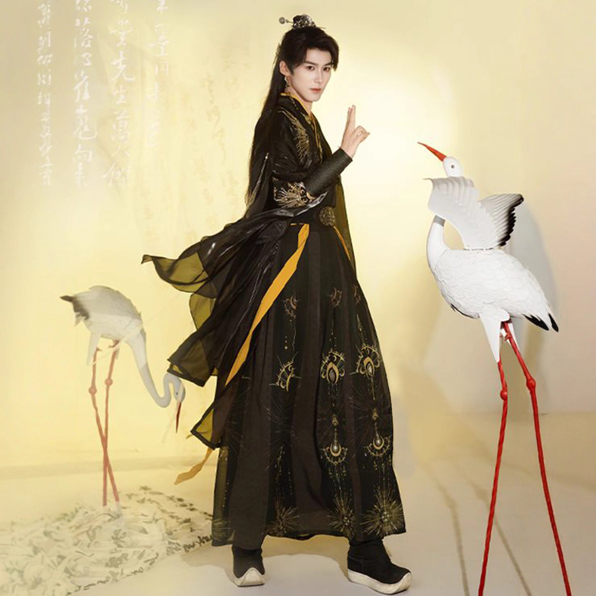 原创宋制汉服男女款2026新款交领仙侠珠绣齐腰襦裙酷飒风日常古装