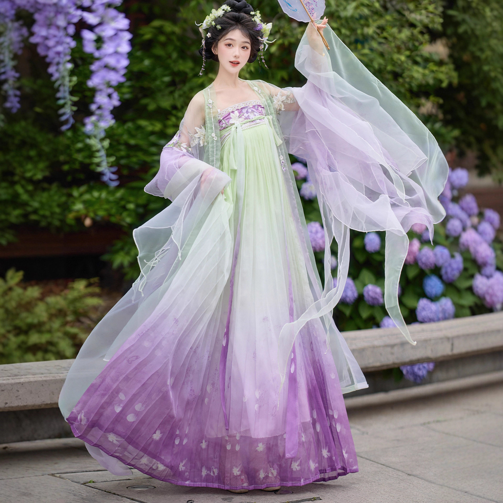 原创汉服女2026新款夏季唐制中国风齐胸襦裙刺绣改良日常可穿古装