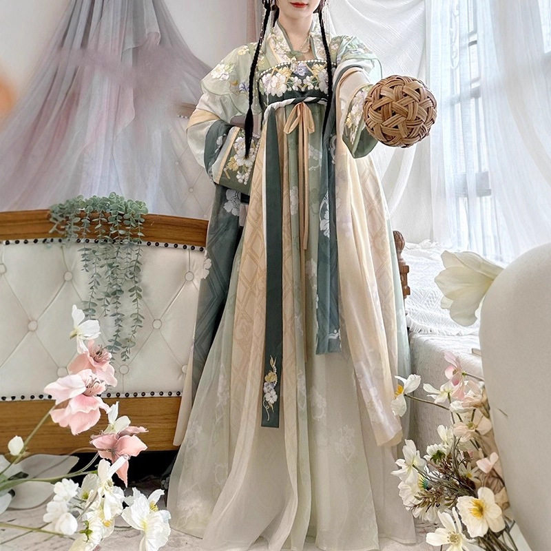 原创齐胸襦裙汉服女2026新款仙气绝美唐制中国风改良日常齐胸古装