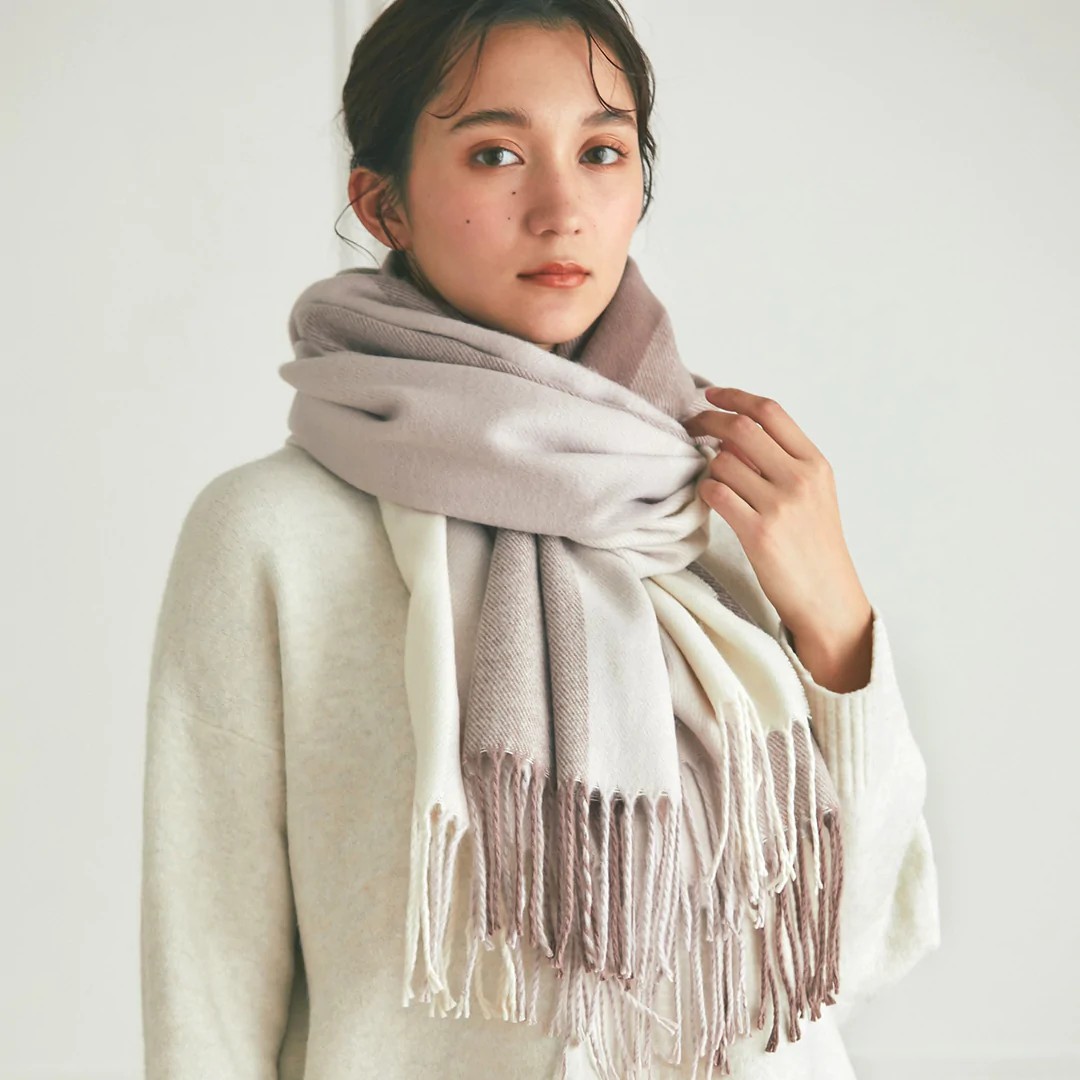 秋冬格子日系女保暖原单